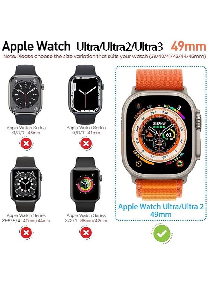HablTech Protective Case Compatible with Apple Watch Ultra3/Ultra2/Ultra 49mm Case with Tempered Film Screen Protector for iWatch Full Protective Hard PC Bumper Touch Sensitive HD Screen - Image 2
